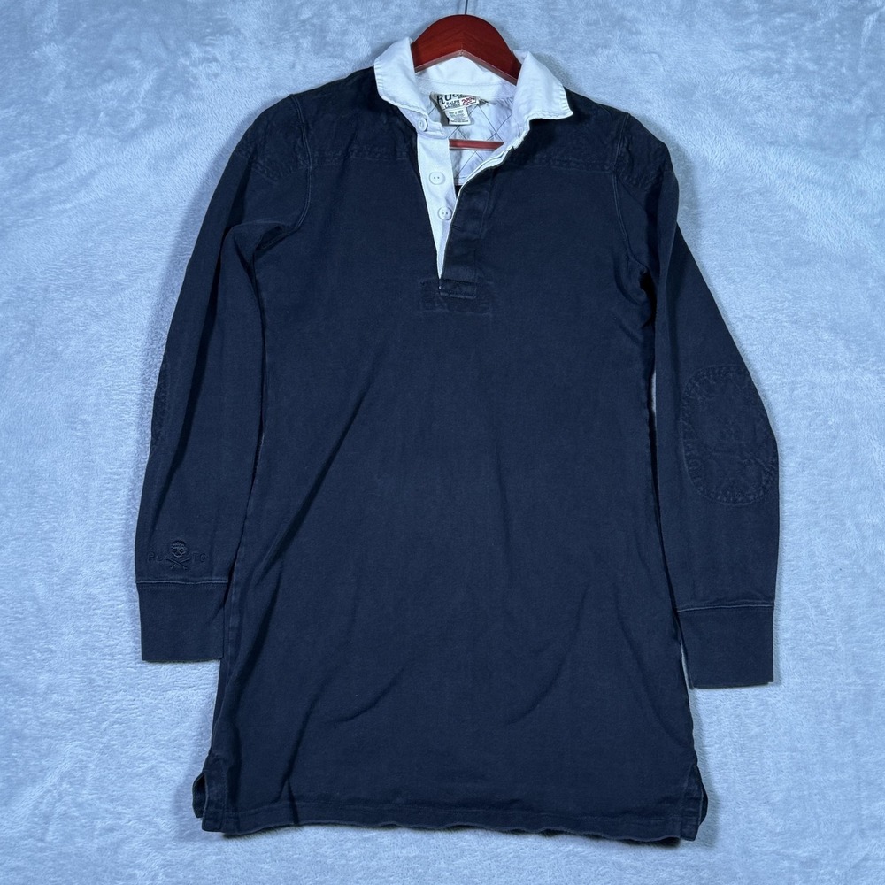 Rugby Ralph Lauren Rugby Dress Womens M Black Elbow Skull Crossbones Long Sleeve